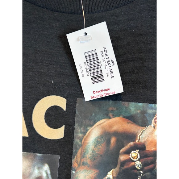 NWT 2Pac Tupac Shakur Death Row Records Only God Can Judge Me Tee XL Hip Hop - Picture 3 of 6